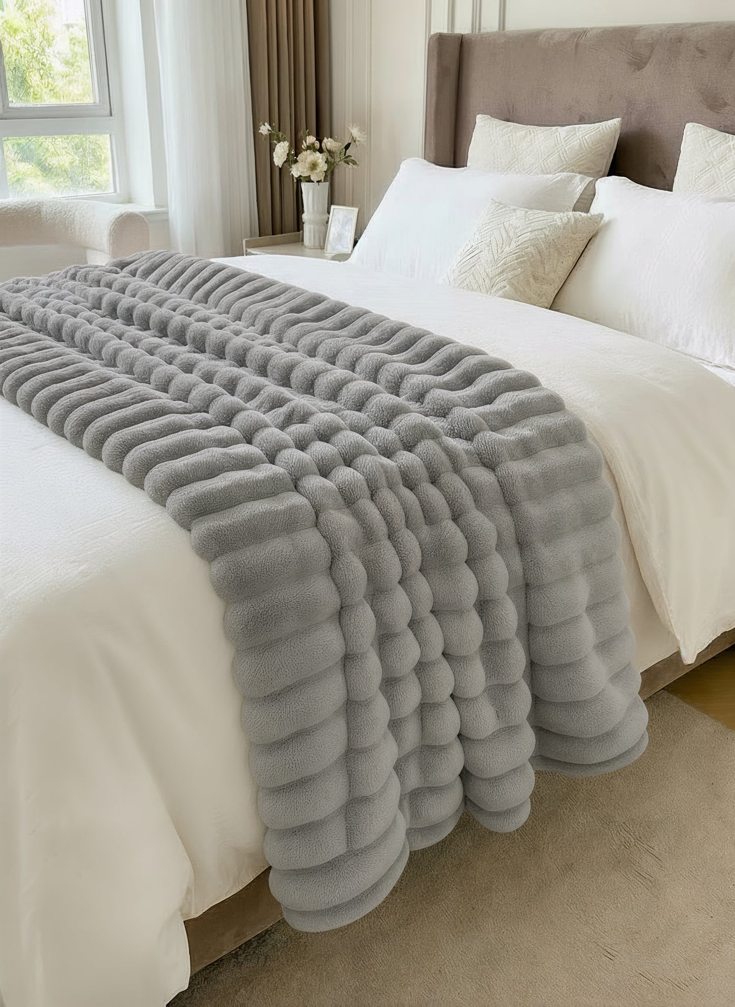 EluraSoft™ Plush Rabbit Fur Blanket