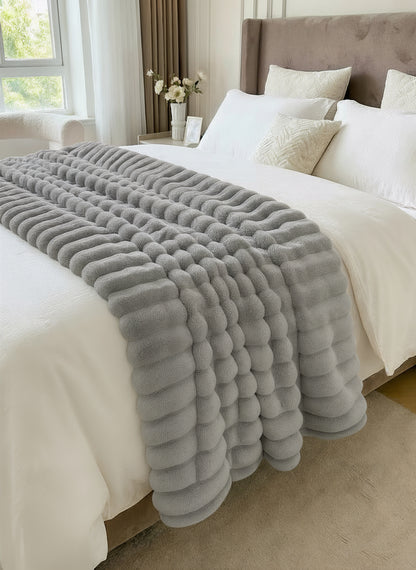 EluraSoft™ Plush Rabbit Fur Blanket