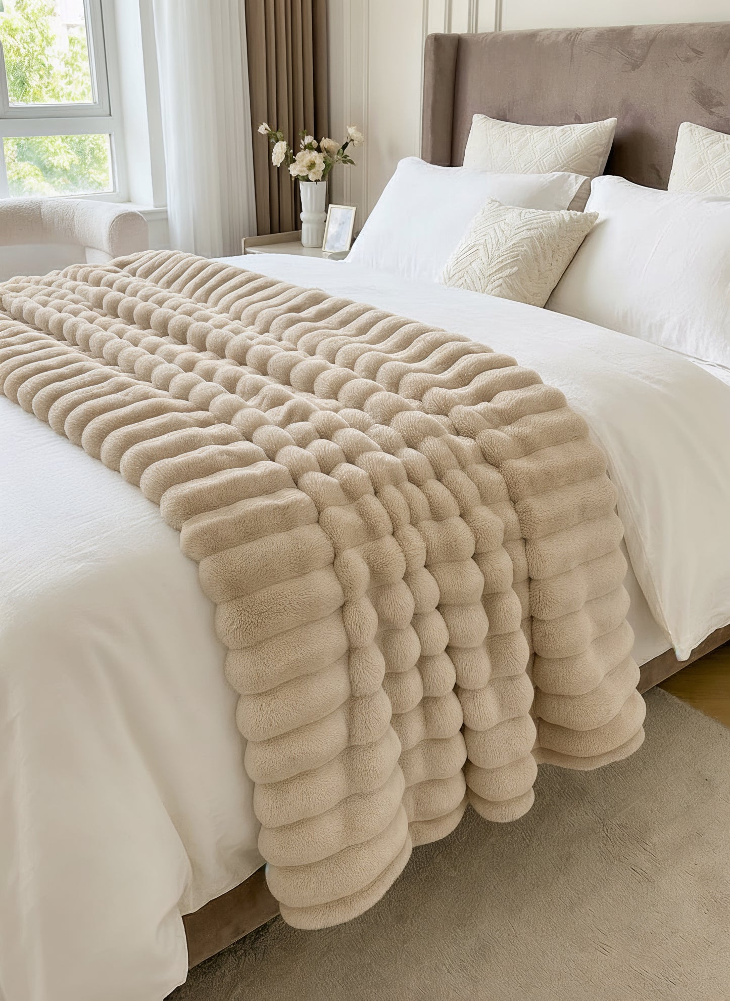 EluraSoft™ Plush Rabbit Fur Blanket