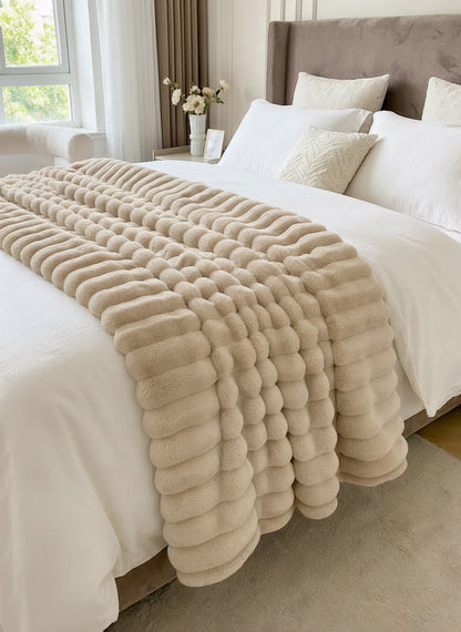 EluraSoft™ Plush Rabbit Fur Blanket