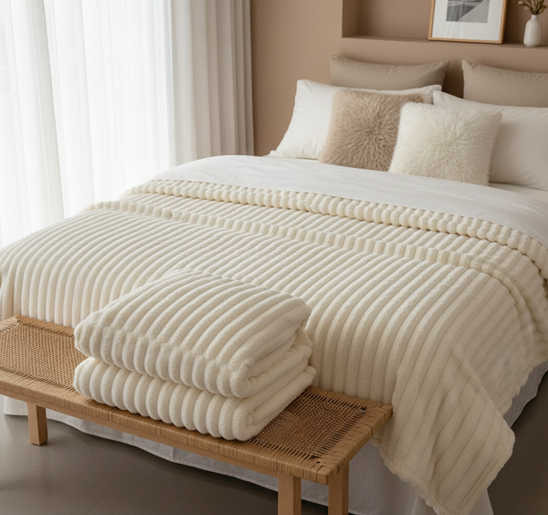 EluraSoft™ Plush Rabbit Fur Blanket