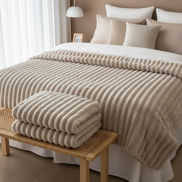 EluraSoft™ Plush Rabbit Fur Blanket